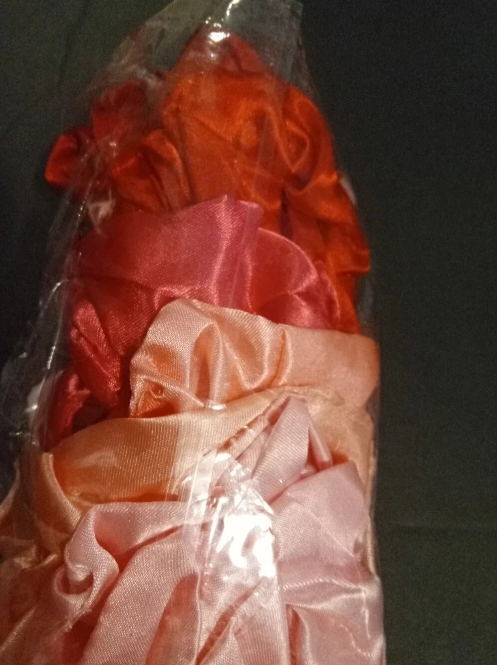 Scrunchie pack Satin and Knit with strawberry Keychain